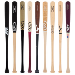 A selection of popular bats available in our Adult Wood 3-Pack Gold
