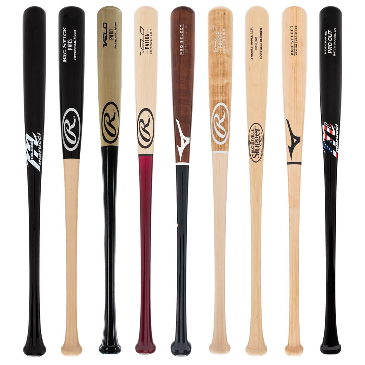 Pick Your Pack - Adult Wood 2-Pack - Gold | JustBats.com