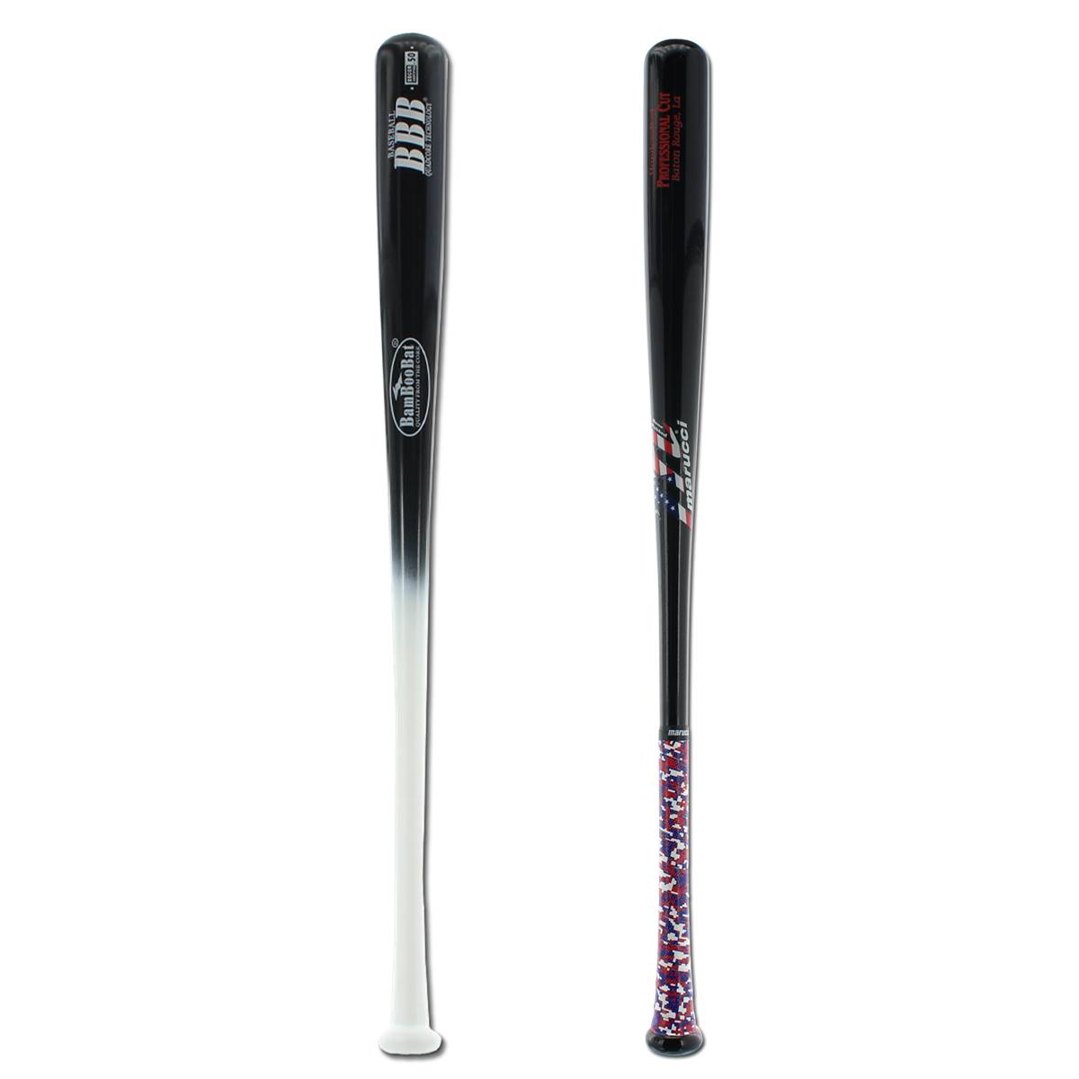 Bat Pack BamBooBat Bamboo and Marucci Pro Cut USA Maple Wood Baseball