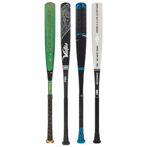 A selection of popular bats available in our BBCOR 2-Pack Silver.