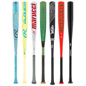 A selection of popular bats available in our BBCOR 2-Pack Silver.