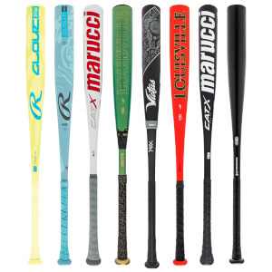 A selection of popular bats available in our BBCOR 2-Pack Silver.