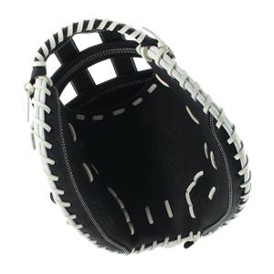 Mizuno MVP Prime SE 34" Fastpitch Softball Catcher's Mitt: GXS50PSE6 Black / Silver: Image #315495