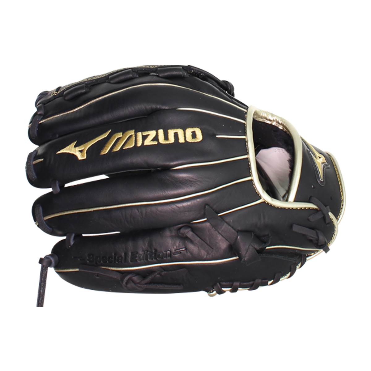 Mizuno MVP Prime SE 12'' Baseball Glove: GMVP1200PSE8 Black/Gold: Image #380239