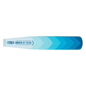 Side view of the bat barrel showing a light-to-dark blue chevron gradient and text reading EASTON HYPE FIRE, DROP 5, 31 IN, 26 OZ, and 1.15 BPF.