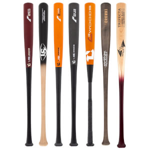 A selection of popular bats available in our Adult Wood 2-Pack Diamond.
