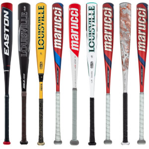 A selection of popular bats available in our USSSA Baseball 2-Pack Silver.
