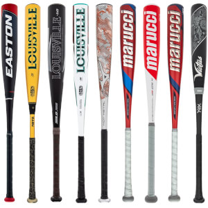 A selection of popular bats available in our USSSA Baseball 2-Pack Silver.