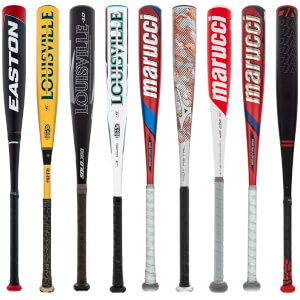 A selection of popular bats available in our USSSA Baseball 2-Pack Silver.