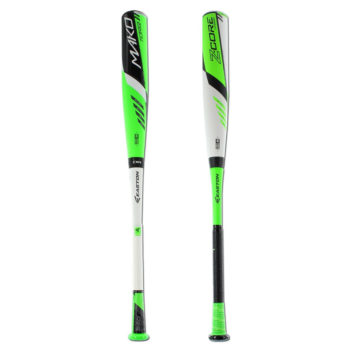 Batte De Baseball Easton MAKO BBCOR – BB16MK Balanced 32" / 29oz, Noir Et Vert