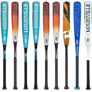 A selection of popular bats available in our USSSA Baseball 2-Pack Gold.