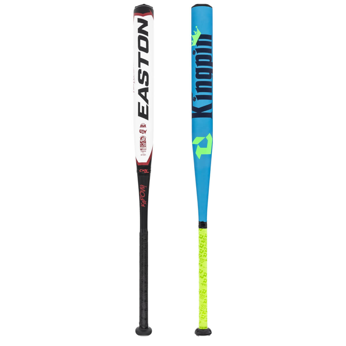 A selection of popular bats available in our Slow Pitch 2-Pack Platinum