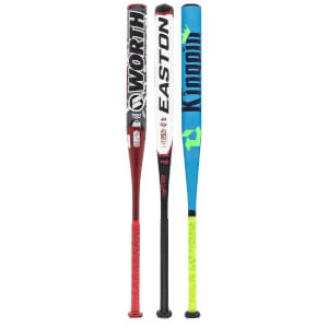 A selection of popular bats available in our Slow Pitch 2-Pack Platinum.