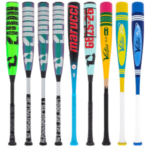 A selection of popular bats available in our USSSA Baseball 2-Pack Platinum.