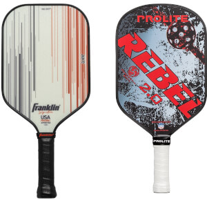 A selection of popular paddles available in our Pick Your Pack 2-Pack Dink