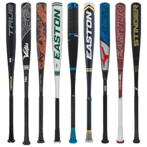 A selection of popular bats available in our BBCOR Blowout 2-Pack.