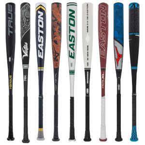 A selection of popular bats available in our BBCOR Blowout 2-Pack.