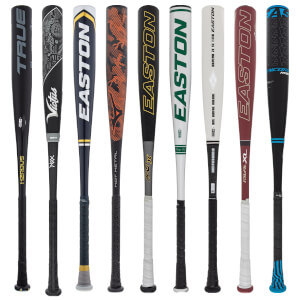 A selection of popular bats available in our BBCOR Blowout 2-Pack.