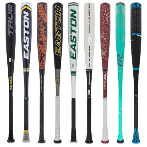 A selection of popular bats available in our BBCOR Blowout 2-Pack.