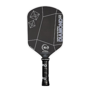 Six Zero Infinity Edgeless Double Black Diamond Control 16mm Carbon Fiber Pickleball Paddle: Image #464184
