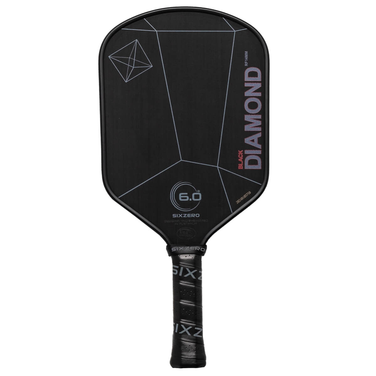 Six Zero Black Diamond Power 14mm Composite Pickleball Paddle: Image #444223
