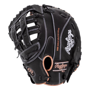 Rawlings R9 12.5" Fastpitch Softball First Base Mitt: RR9SBFBM-17B: Image #447623