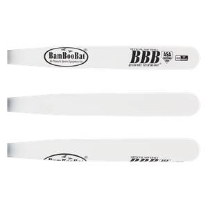 BamBooBat Bamboo Wood ASA Slow Pitch Softball Bat: HBBW34S White/Black: Image #412158
