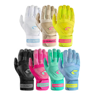 COMBAT MFG Long Strap Batting Gloves