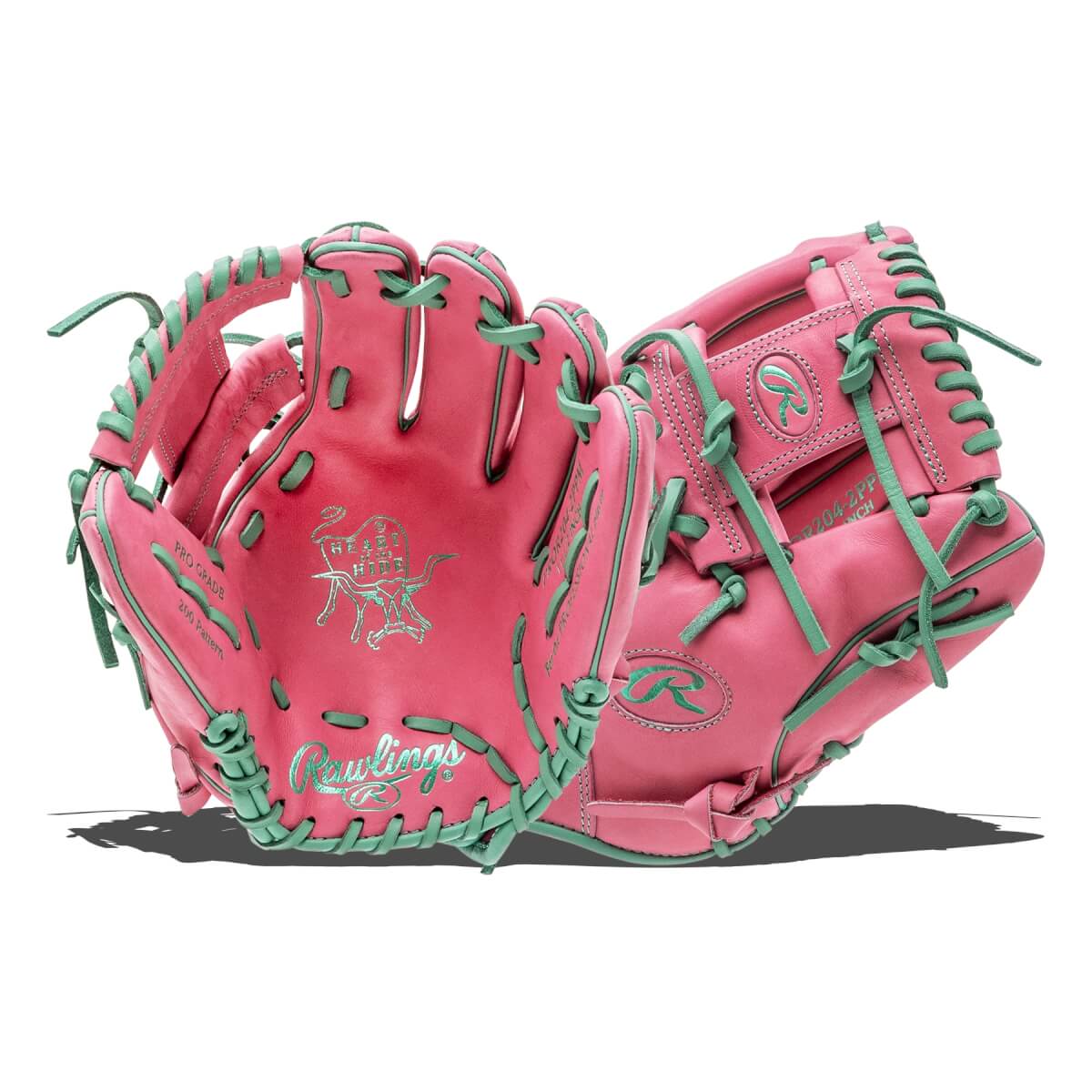 Rawlings Heart of the Hide Vibrant Series 11.5" Baseball Glove: PROR204-2PPM: Image #451036