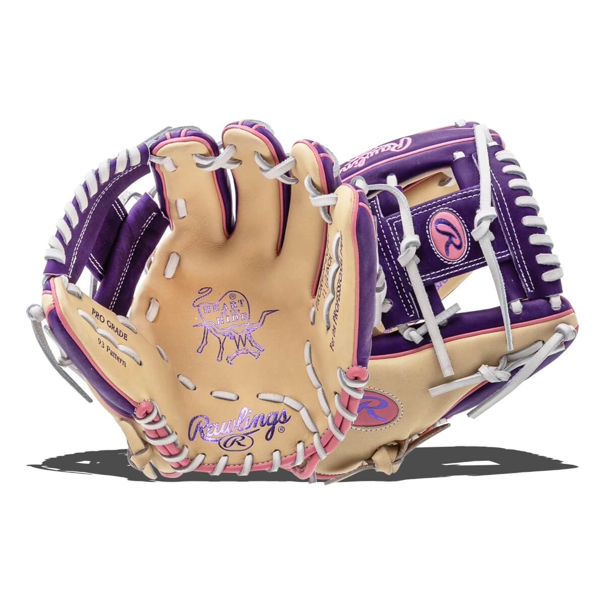 Rawlings Heart of the Hide Vibrant Series 11.5" Baseball Glove: PROR934-2CPUP: Image #450997
