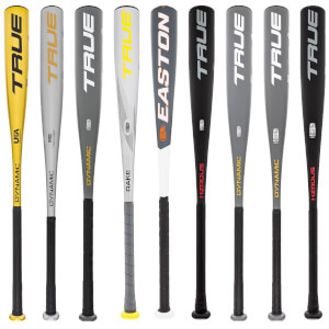 A selection of popular bats available in our Baseball Bat Blowout 4-Pack.