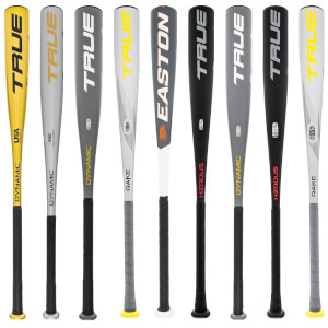 A selection of popular bats available in our Baseball Bat Blowout 4-Pack.