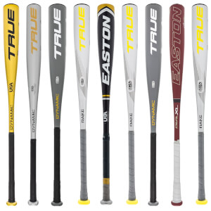 A selection of popular bats available in our Baseball Bat Blowout 4-Pack.