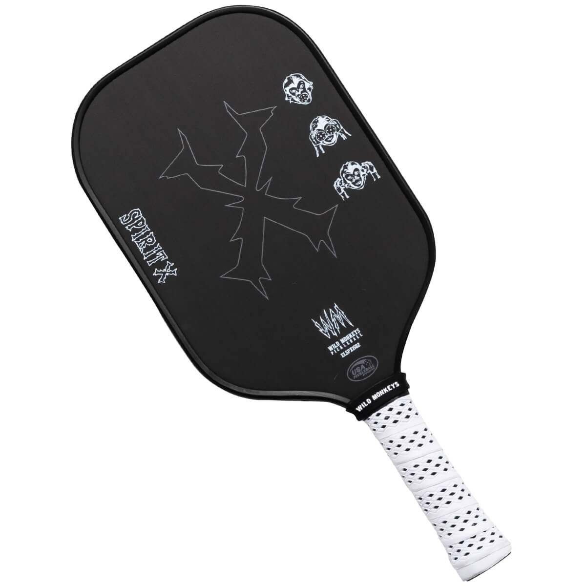 Wild Monkeys Spirit X Carbon Fiber Pickleball Paddle: Image #455083