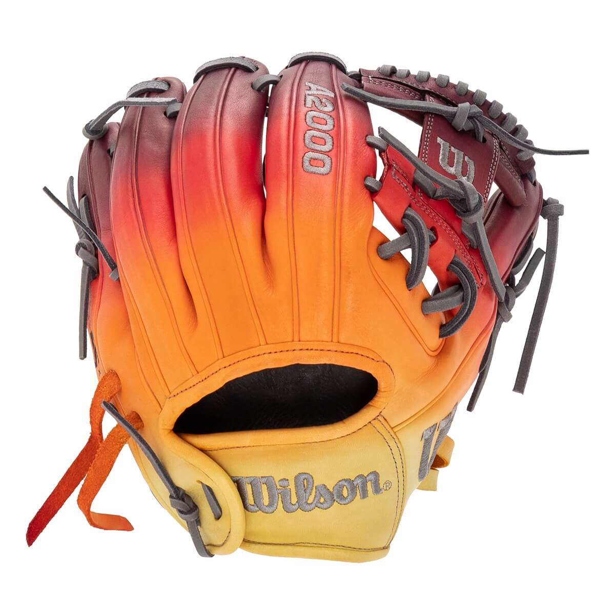 Wilson A2000 DP15 Dip Dyed Sunrise Baseball Glove: WBW100795115DD: Image #456877