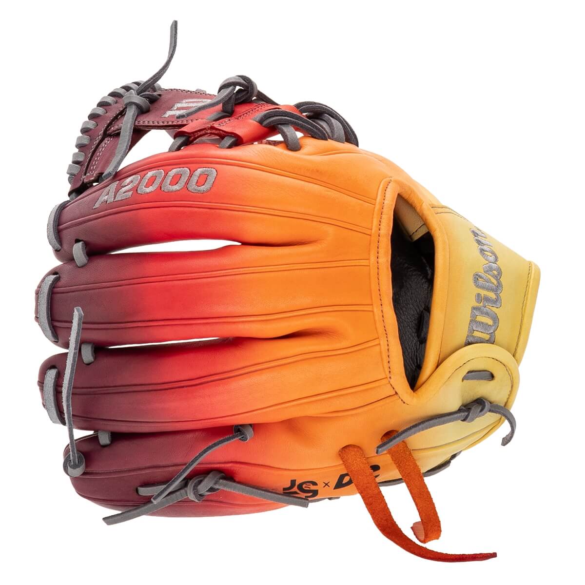 Wilson A2000 DP15 Dip Dyed Sunrise Baseball Glove: WBW100795115DD: Image #456875