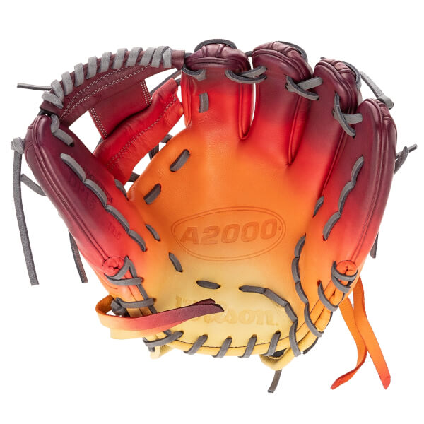 Wilson A2000 DP15 Dip Dyed Sunrise Baseball Glove: WBW100795115DD: Image #456872