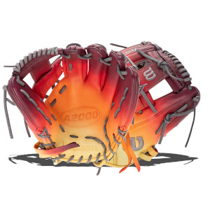 Wilson A2000 DP15 Dip Dyed Sunrise Baseball Glove: WBW100795115DD: Image #456871