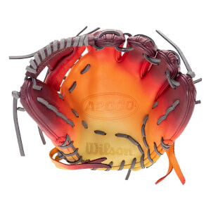 Wilson A2000 DP15 Dip Dyed Sunrise Baseball Glove: WBW100795115DD: Image #456876