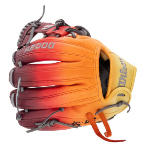 Wilson A2000 DP15 Dip Dyed Sunrise Baseball Glove: WBW100795115DD: Image #456875