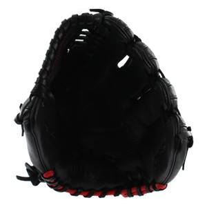 Gant De Baseball Wilson A500 – Cuir – Taille 12 – Droitier – Noir Et Rouge