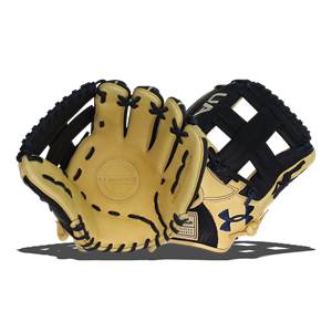 Under Armour Genuine Pro 11.75" Baseball Glove: UAFGGP-1175SP Navy/Cream: Image #389894