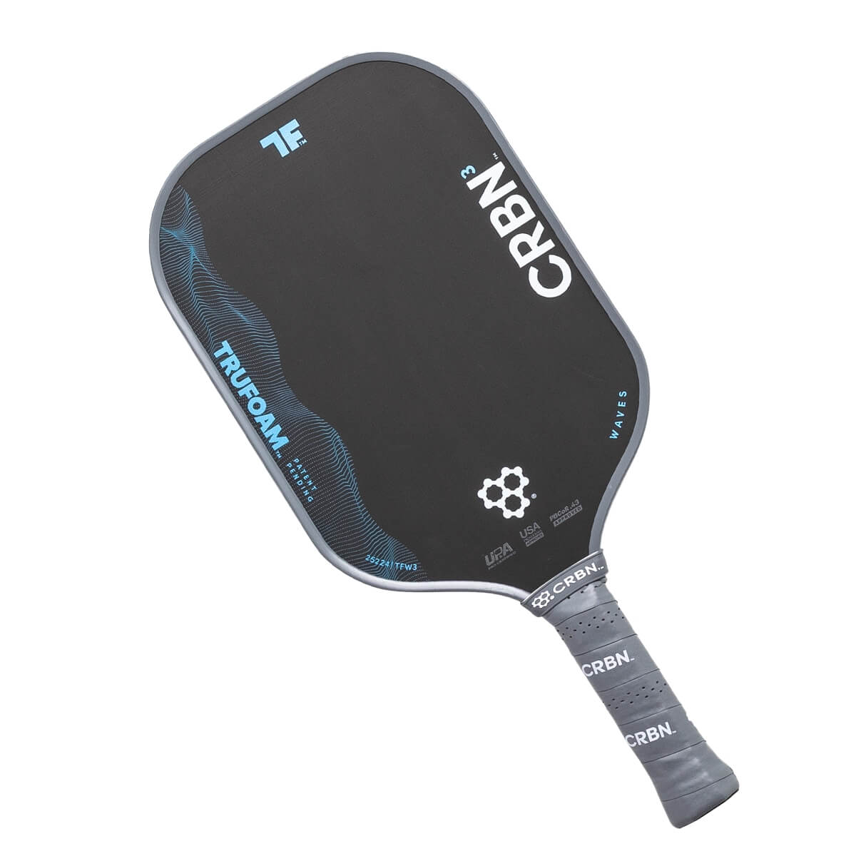 CRBN³ TruFoam Waves Carbon Fiber Pickleball Paddle: Image #462453
