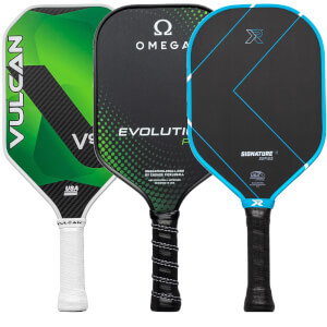 A selection of popular paddles available in our Pick Your Pack 3-Pack Dink.