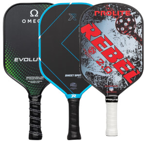 A selection of popular paddles available in our Pick Your Pack 3-Pack Dink.