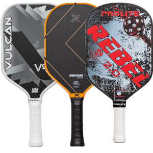 A selection of popular paddles available in our Pick Your Pack 3-Pack Dink.