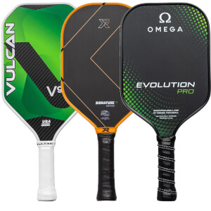 A selection of popular paddles available in our Pick Your Pack 3-Pack Dink.