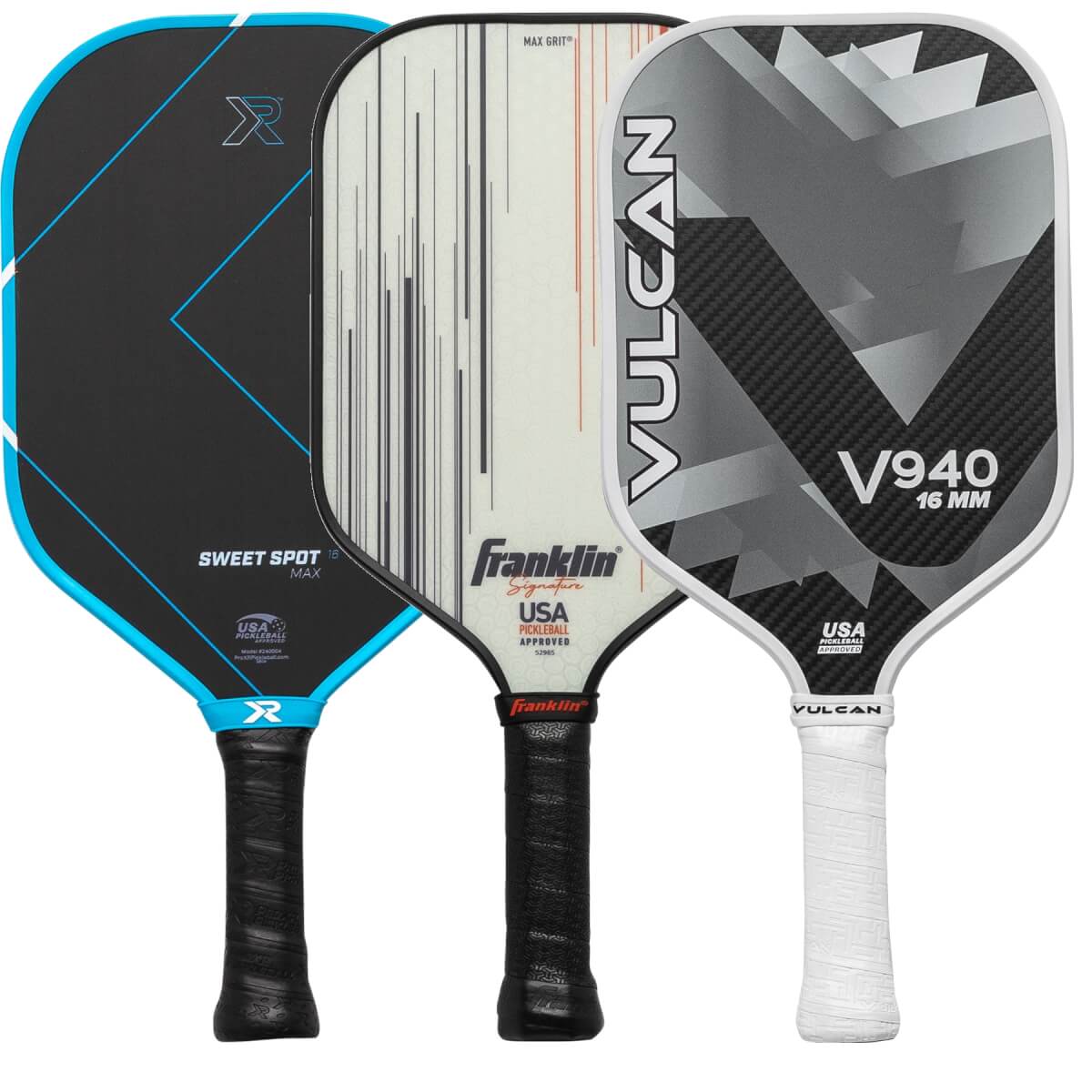 A selection of popular paddles available in our Pick Your Pack 3-Pack Dink.
