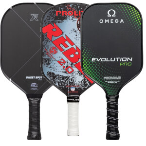 A selection of popular paddles available in our Pick Your Pack 3-Pack Dink.