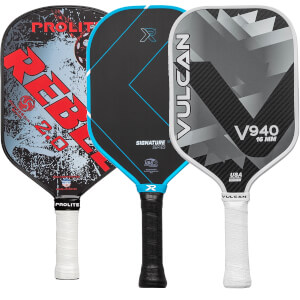 A selection of popular paddles available in our Pick Your Pack 3-Pack Dink.